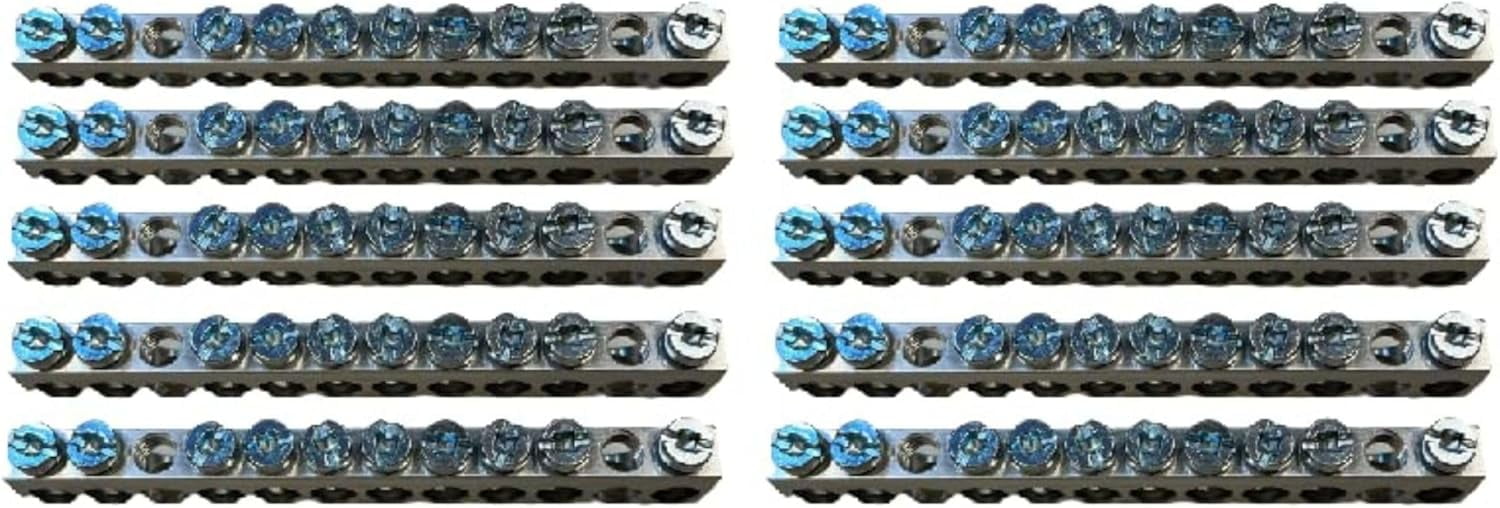 South Bend Components 10 Terminal Ground Bar (Max 1 AWG) 10-pack