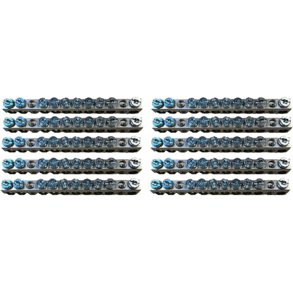 South Bend Components 10 Terminal Ground Bar (Max 1 AWG) 10-pack