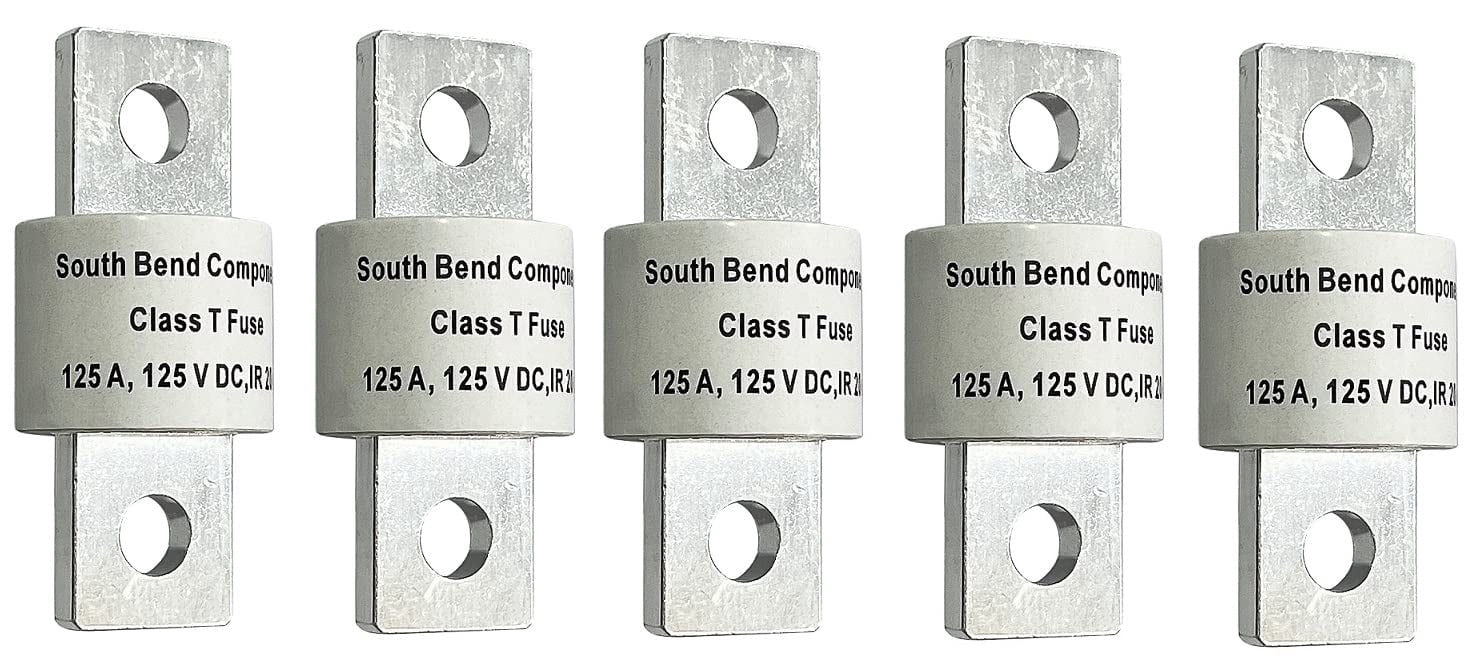 South Bend Components 125A Class T Fast Blow Fuse (5-Pack)