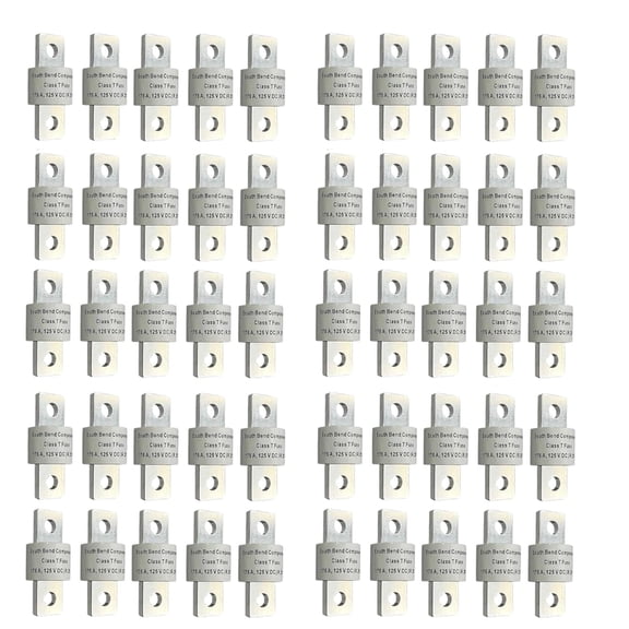 South Bend Components 175A Class T Fast Blow Fuse |175A | 125 Volts | High Current Protection for Marine, RV, Off-Grid Systems, and Battery Banks | Durable Through-Hole Mount Design (175A,50-Pack)