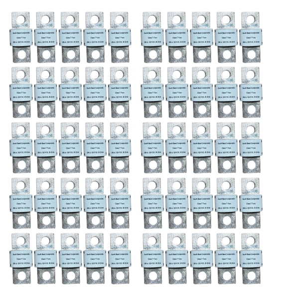 South Bend Components 250A Class T Fast Blow Fuse |250A | 125 Volts | High Current Protection for Marine, RV, Off-Grid Systems, and Battery Banks | Durable Through-Hole Mount Design (250A,50-Pack)