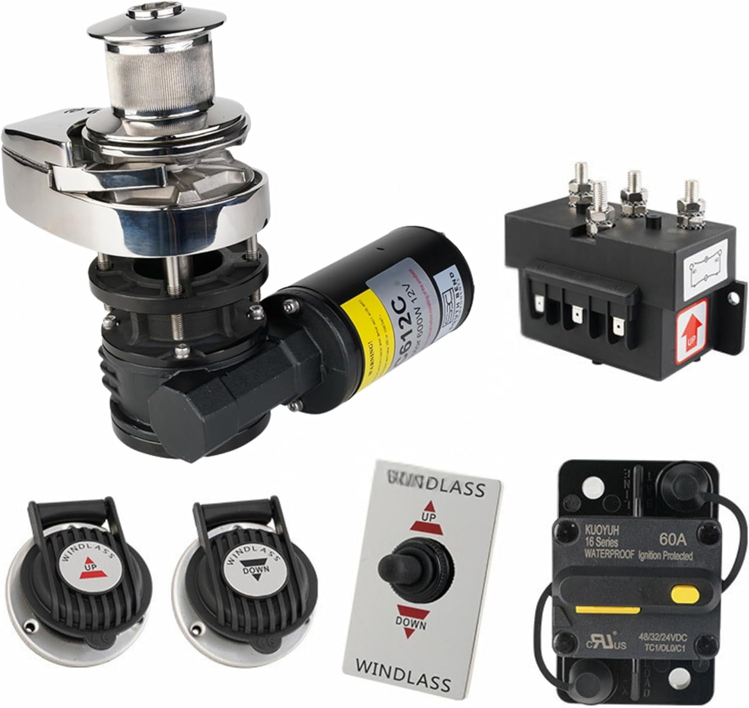 South Bend Components C612C Vertical Windlass Anchor System with ...