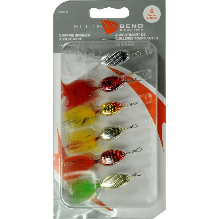 South Bend Crappie Spinner Assortment, 6-Pack, Spinnerbaits