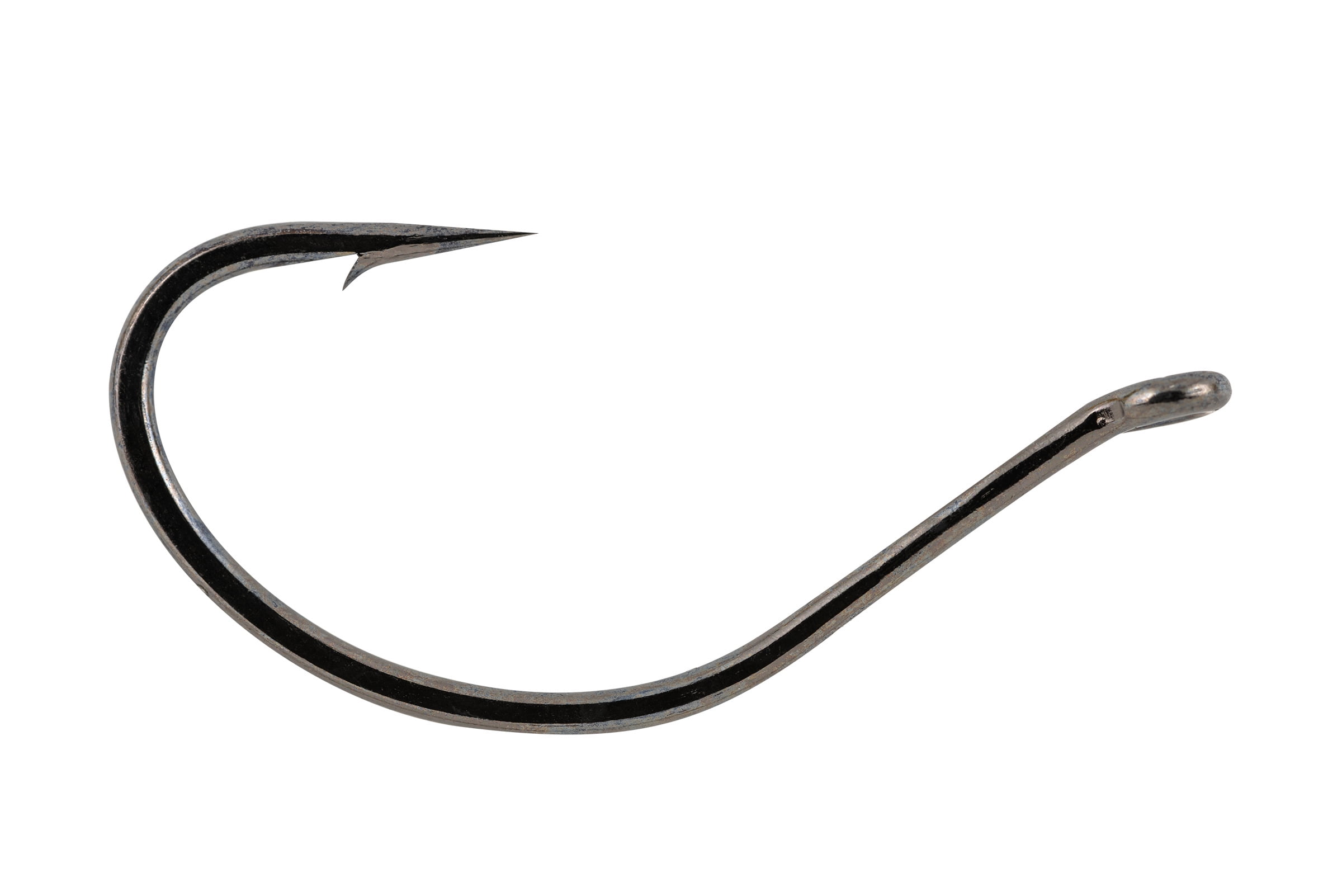 South Bend Drop Shot Hooks Fishing Terminal Tackle, Nickel/Black, #1/0, 10-pack
