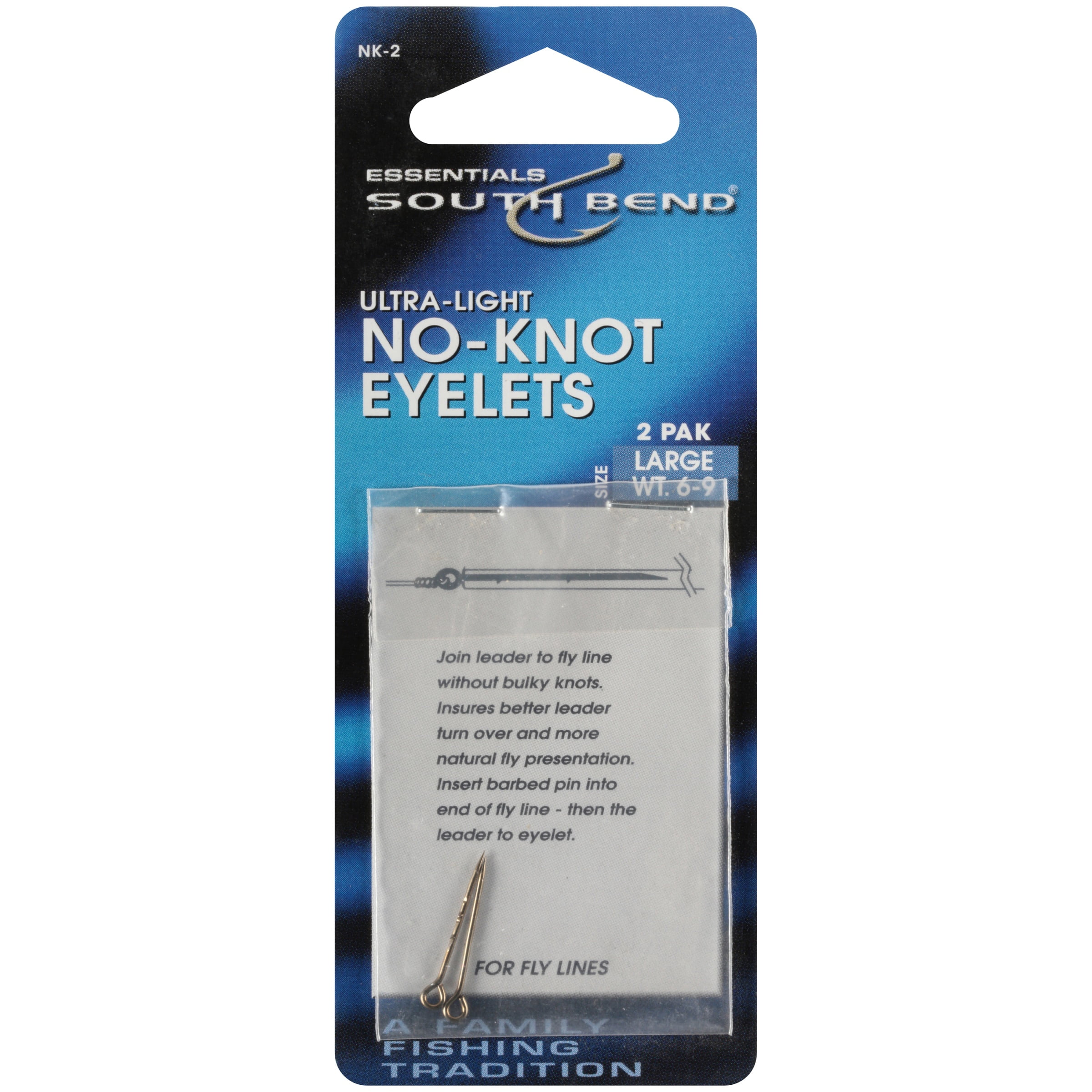 South Bend Essentials® Ultra-Light No-Knot Eyelets 2 ct Pack 