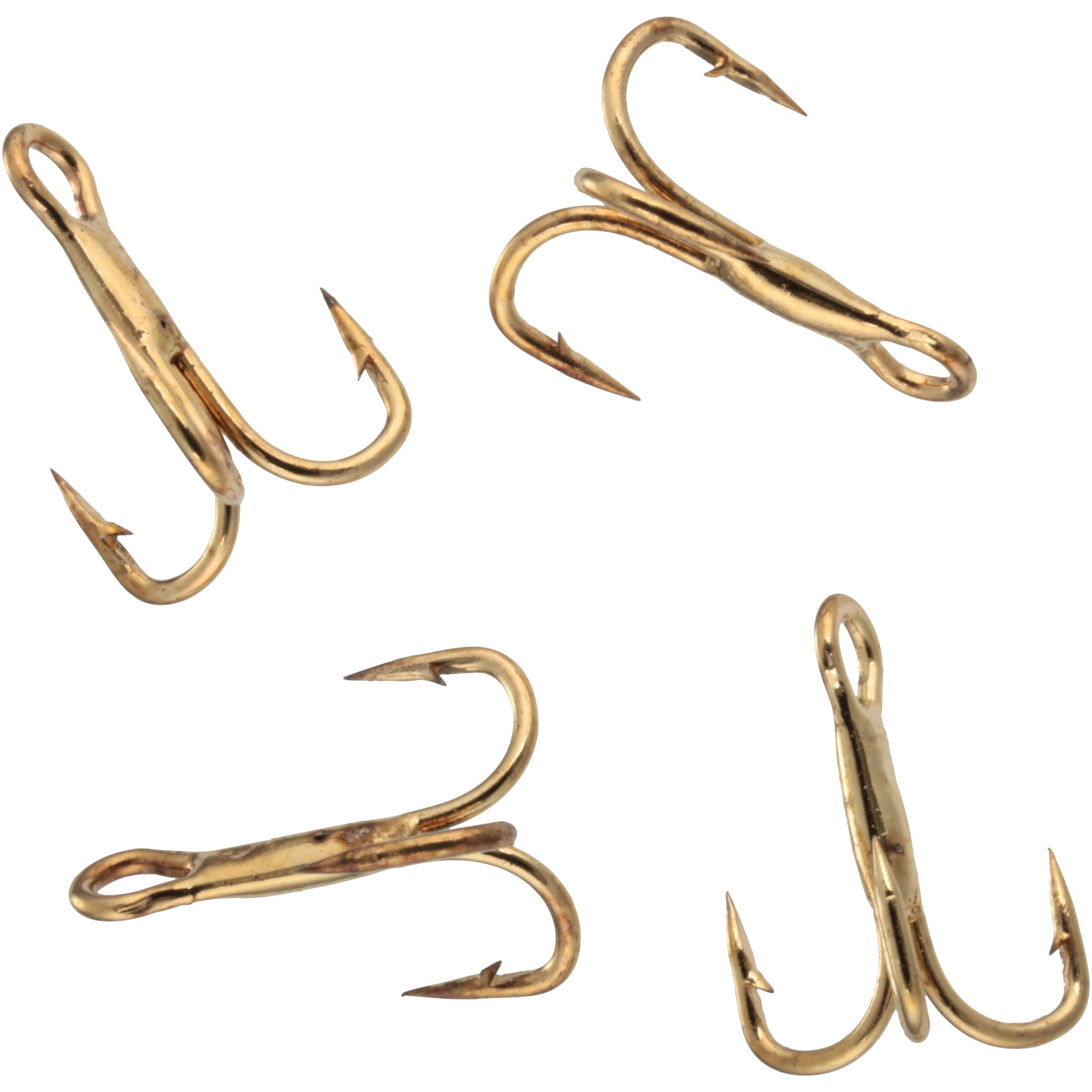 South Bend GT-16 Gold Treble Fishing Hooks, Size 16, 4-Pack