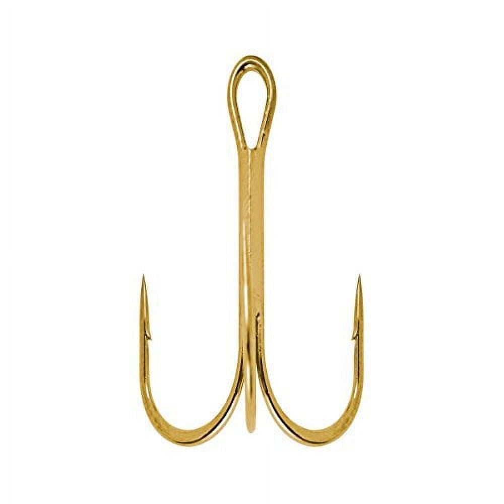 South Bend Gold Treble Hook - Size 18, 25 Count