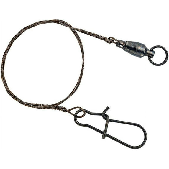 South Bend Invisa-Leader with Ball Bearing Swivel, 5", 18lb, 3pk