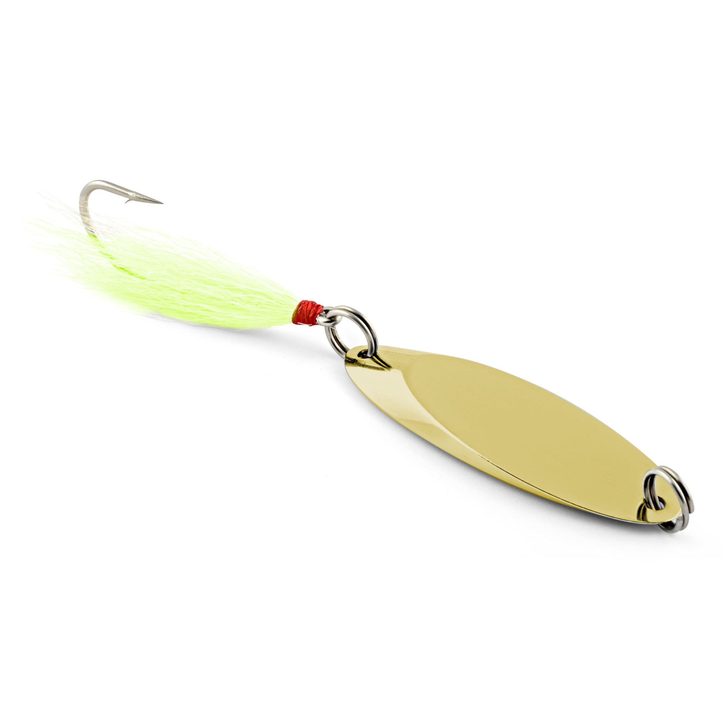 South Bend Kast-A-Way 1/2oz. Bucktail Gold Chartreuse, Fishing Spoons