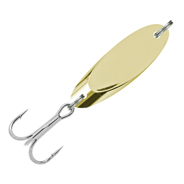 South Bend Kast-A-Way Freshwater Spoon Fishing Lure, Gold, 1/4 oz.