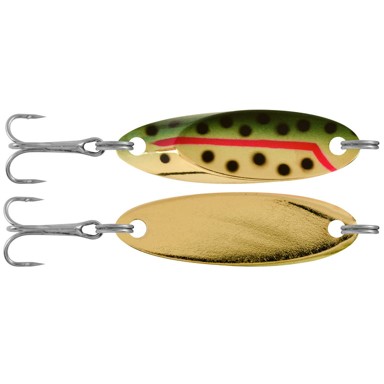 South Bend Kast-A-Way Shud-L-Spoon Freshwater Fishing Lure, Cutthroat  Trout, 1/8 Ounce, Fishing Spoons 