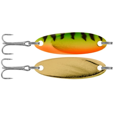 South Bend Kast-A-Way Shud-L-Spoon Freshwater Fishing Lure, Metallic Perch, 1/8 Ounce, Fishing Spoons