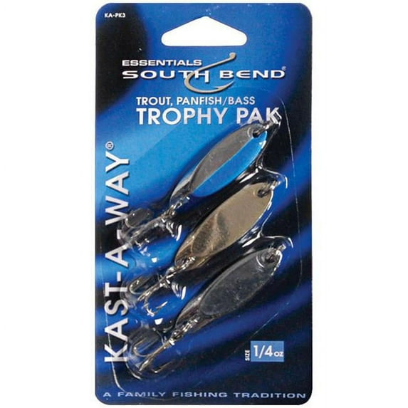South Bend Kast-A-Way Trophy Pak, 1/4 Oz., 3 Piece