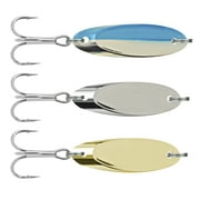 South Bend Kastaway 1/4 Oz Trophy Fishing Spoons, 3-Pack, Multi