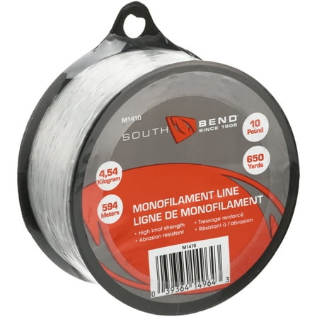 South Bend Monofilament 10-Pound Test Universal Fishing Line, 650 Yds.