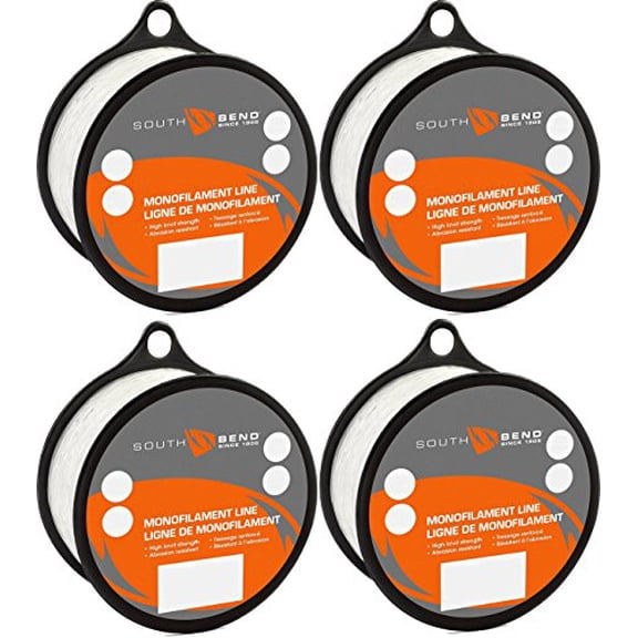South Bend Monofilament Fishing Line (8 lbs Test, 765 Yards, 4 Pack)