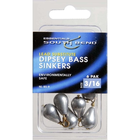 South Bend NL-BS-9 Nonlead Dipsey Bass Cast 3/16