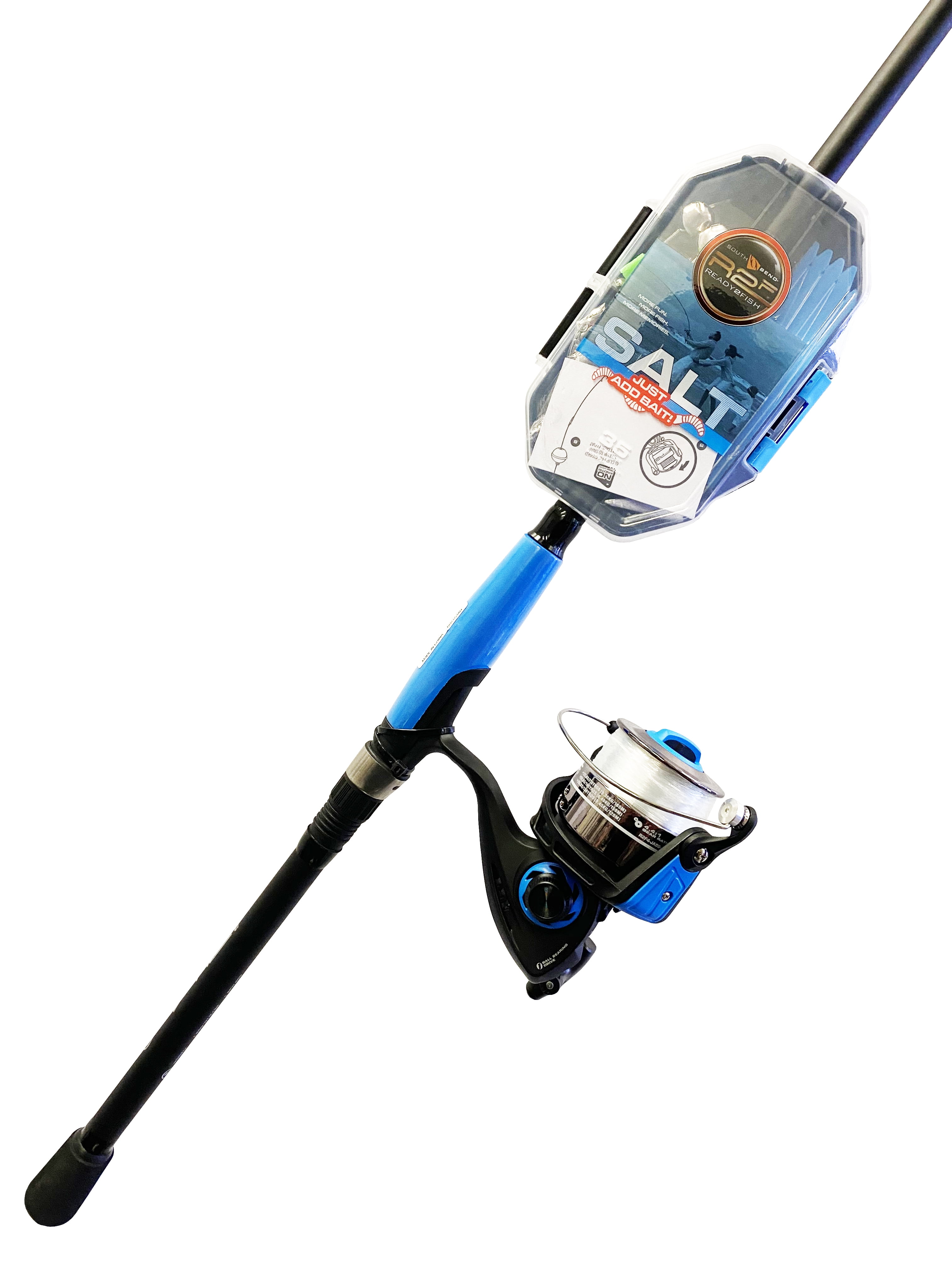 【新品2個セット】ネイビールアーズ RD-DONALD SW20とRD23 South Bend R2F Saltwater Fishing Rod & Reel Combo w/ Tackle Kit, 7