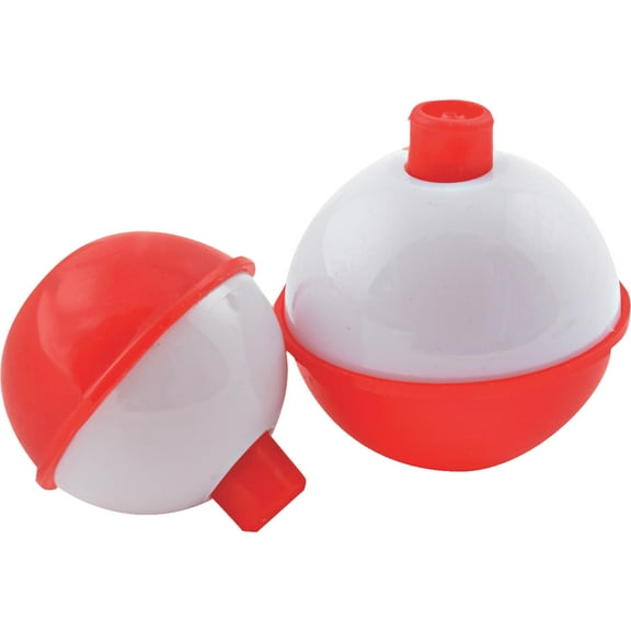 South Bend Red/White Push Button Float (1", 3 Pack)