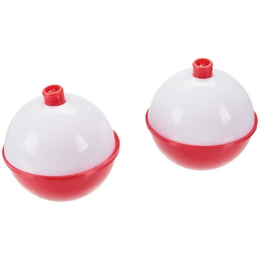 South Bend Red/White Push Button Float (2", 2 Pack)