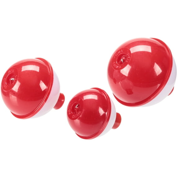 South Bend Red/White Push Button Float (Assortment, 3 Pack)