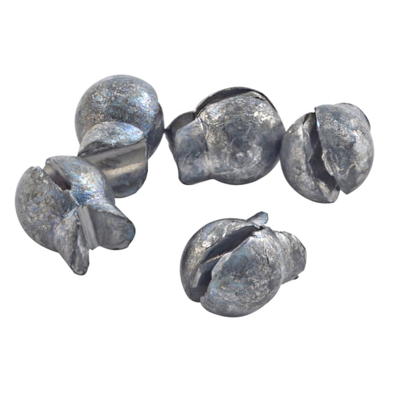 South Bend Removable Split Shot Sinker Fishing Weights Terminal Tackle, #4, 18-pack