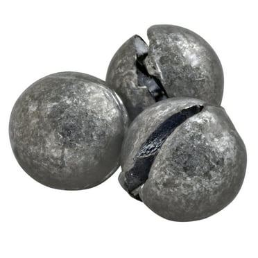 South Bend Removable Split Shot Sinker Fishing Weights Terminal Tackle, Size 3/0, 40-pack