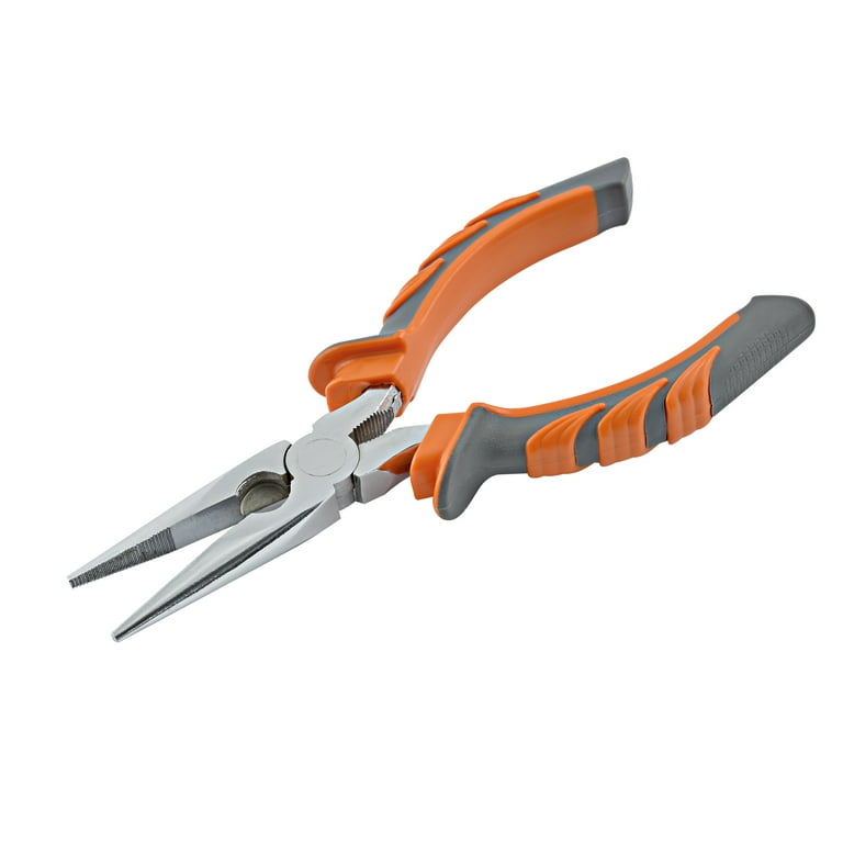 South Bend Ridged Grip Steel Long Nose Pliers & Wire Cutter