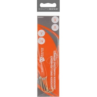 South Bend® SAB1 - 1 Size Bronze Snelled Aberdeen Hooks, 6 Pieces 