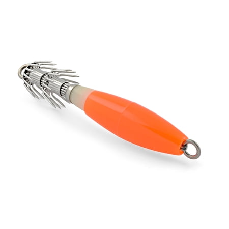 South Bend SJR-OR-XN Squid Jig, 3.5", Orange