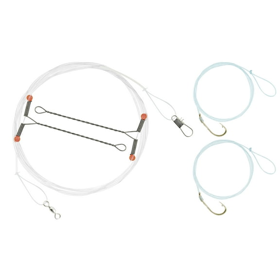 South Bend Salmon Egg & Worm Double Drop Trout Fishing Rig, Size 8 Hook