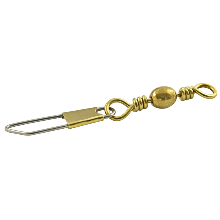 South Bend Snap Swivel Fishing Terminal Tackle, Brass, Size 14