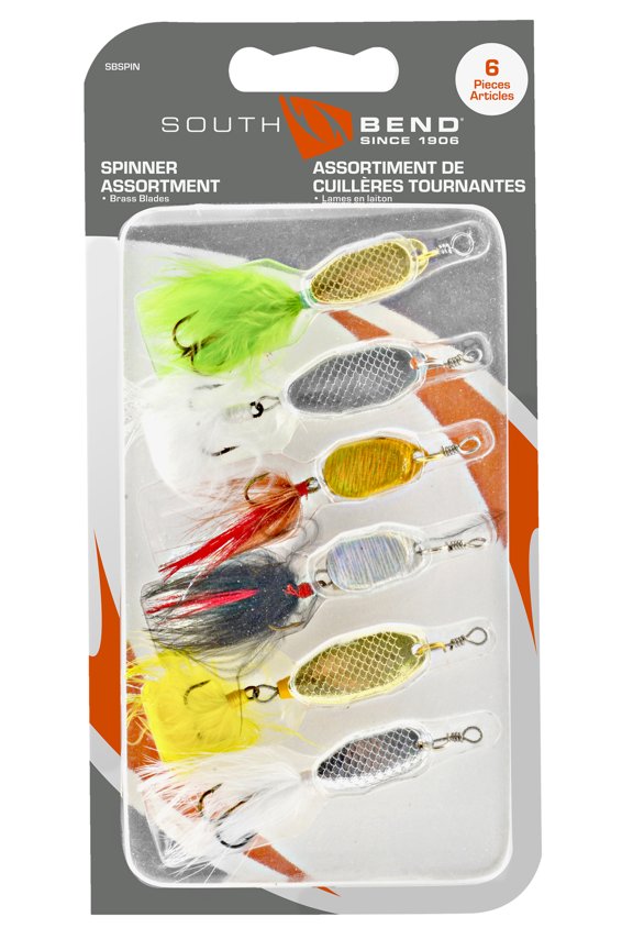Spinner Assortment 6 ct Carded Pack, Spinnerbaits