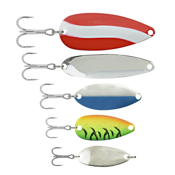 South Bend Spoon Assortment, 5-Pack, Fishing Spoons