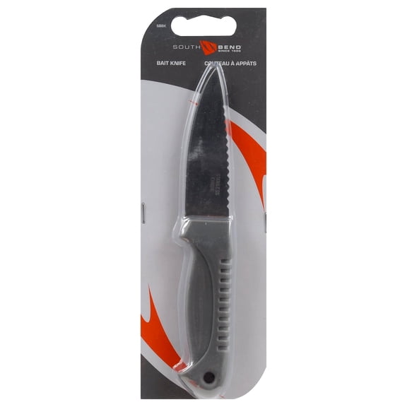 South Bend Stainless Steel Bait Knife w/ Scaling Edge Fishing Tool