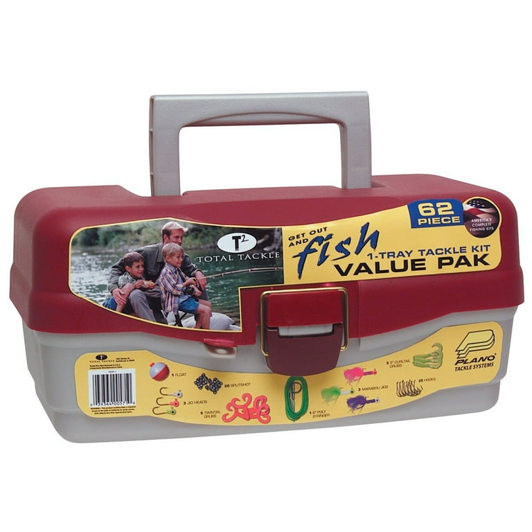 South Bend Tackle Box Including with 62 Piece Tackle Kit