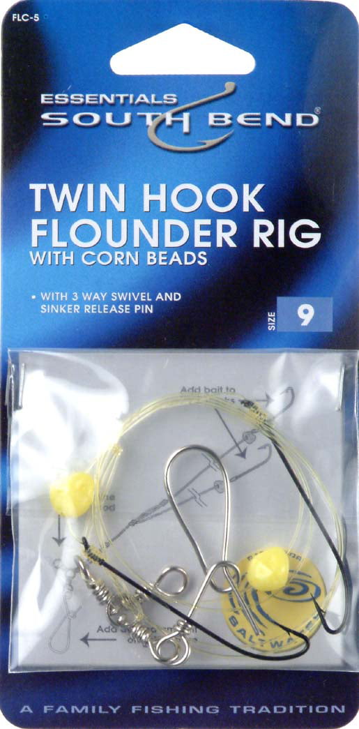 South Bend Twin Hook Flounder Rig with Corn Beads
