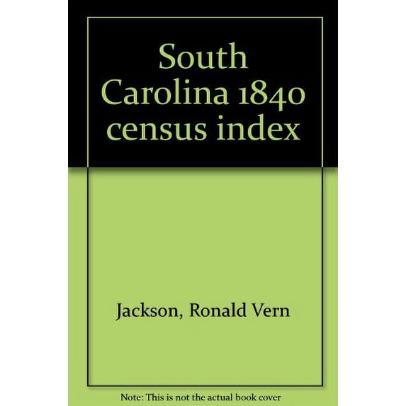 Pre-Owned South Carolina 1840 Census Index Paperback
