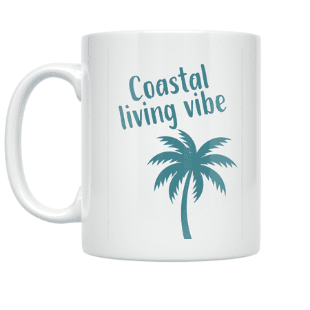 South Carolina Coastal Decor - Beach Lover - 11 oz Ceramic Coffee Mug