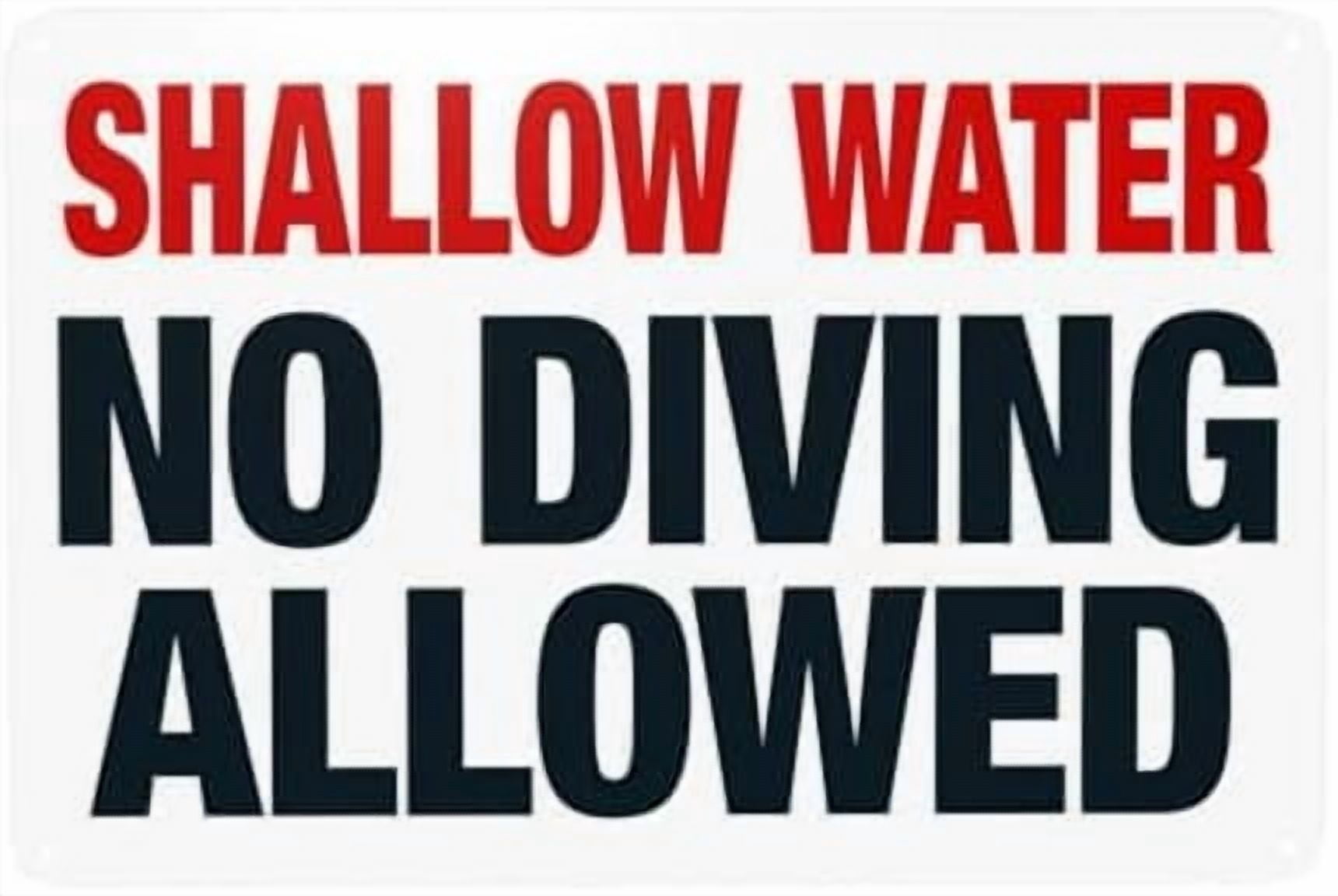 Diving Code Pool South Carolina No Diving Allowed Sign, Complies With State Of South ...