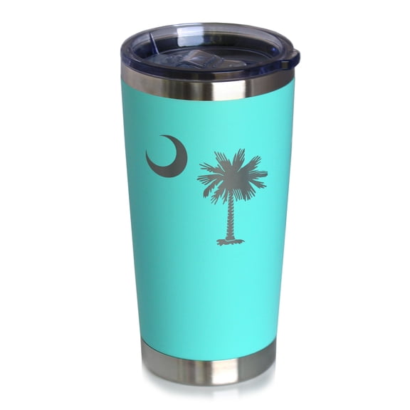 Bevvee Insulated Travel Tumbler 20 oz Flag Of South Carolina South Carolina Enthusiast Gifts Tumblers