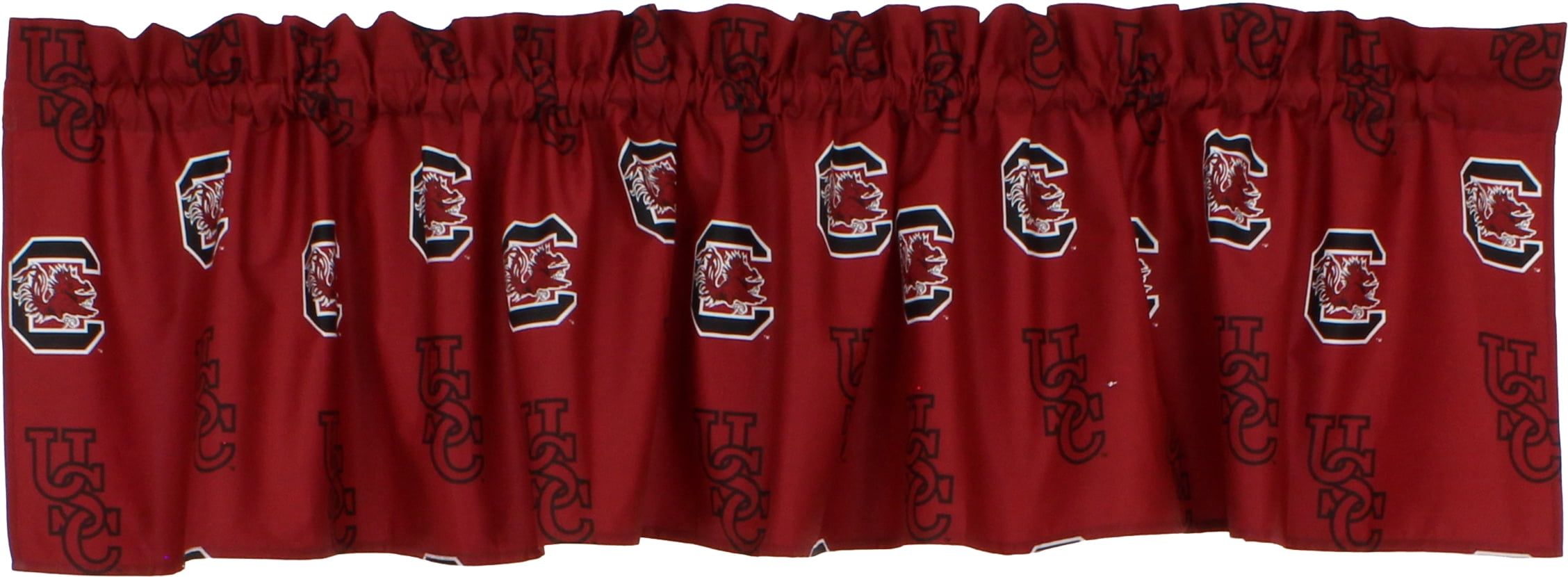 South Carolina Gamecocks 100% Cotton, 84" x 15" Curtain Valance, 1 Panel