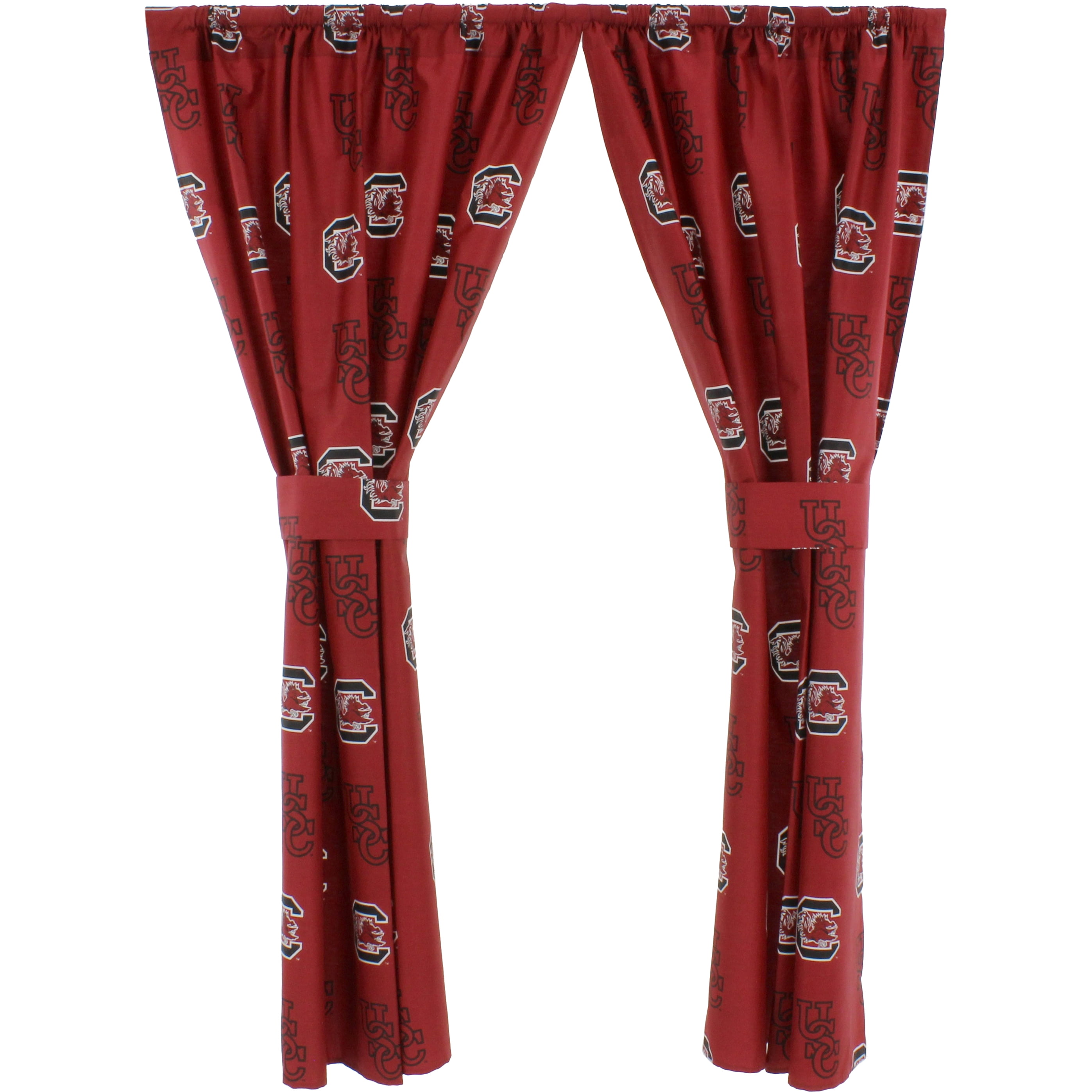South Carolina Gamecocks 100% Polyester, 63" Curtain Panels, Set of 2