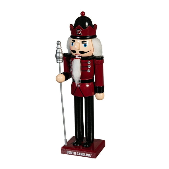 South Carolina Gamecocks 12" Wooden Nutcracker Statue
