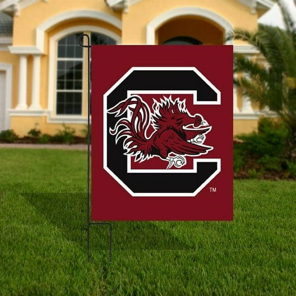 South Carolina Gamecocks 17.5" x 12.5" Garnet Applique Garden Flag