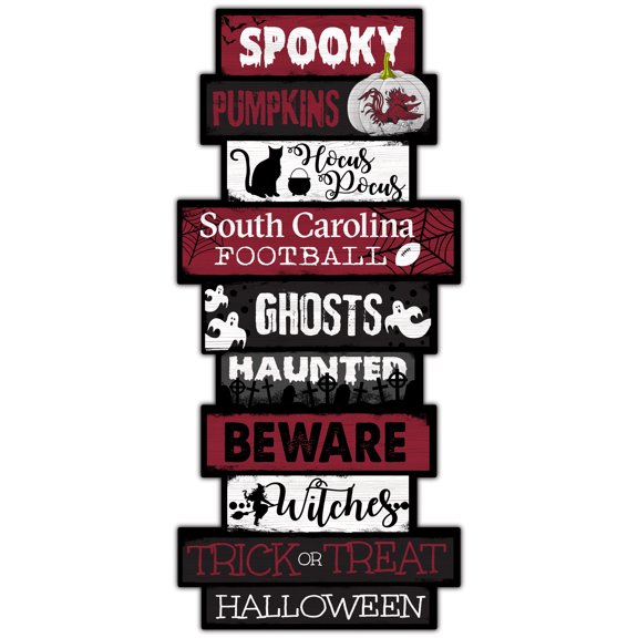 South Carolina Gamecocks 24'' Halloween Celebration Stack Sign