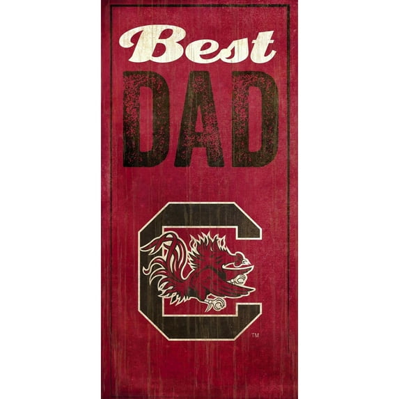 South Carolina Gamecocks 6'' x 12'' Best Dad Sign