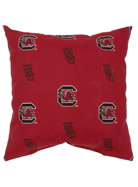 South Carolina Gamecocks College Covers Indoor or Outdoor Decorative Pillow 16 in x 16 in