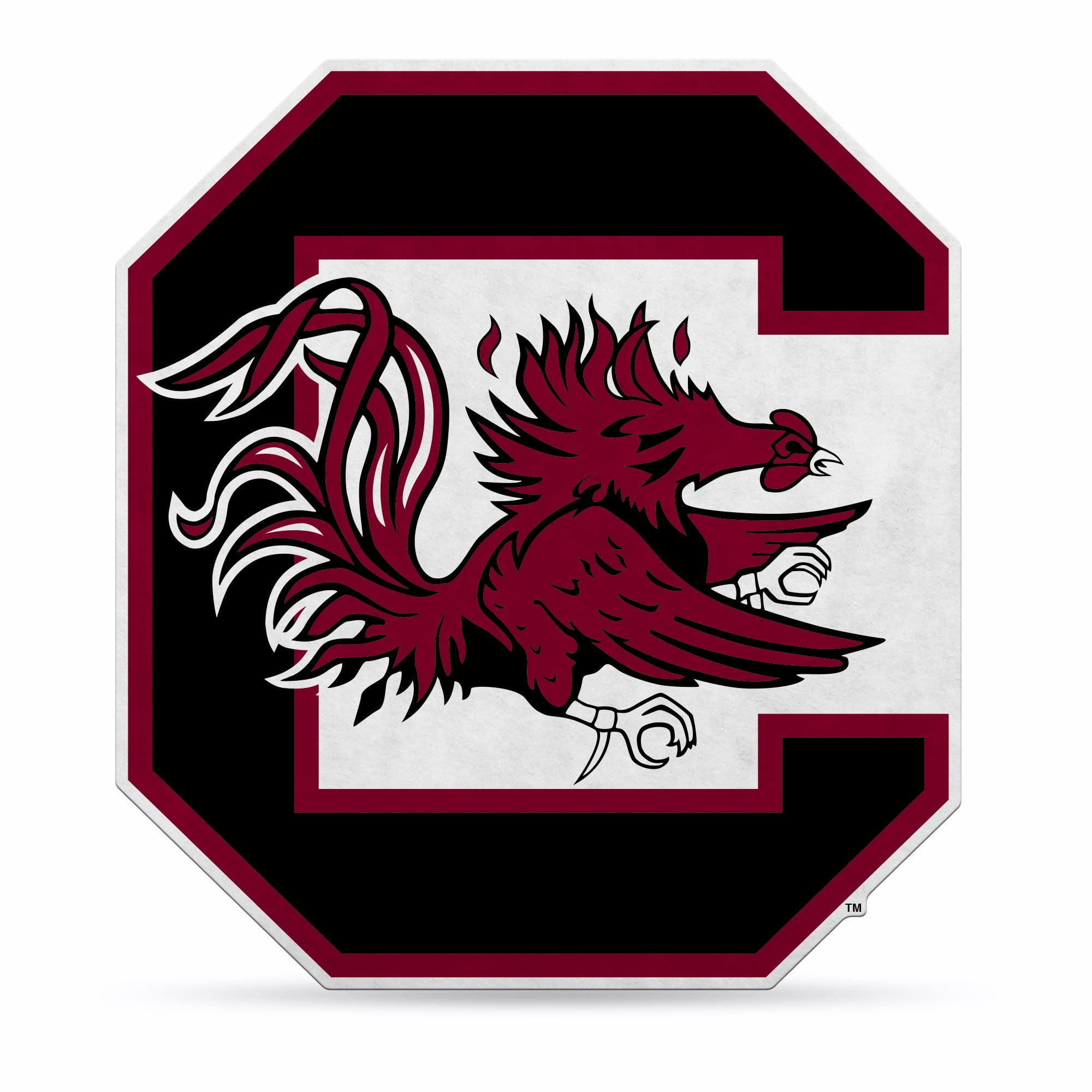 South Carolina University Shape Cut Primary Logo Pennant With Header Card