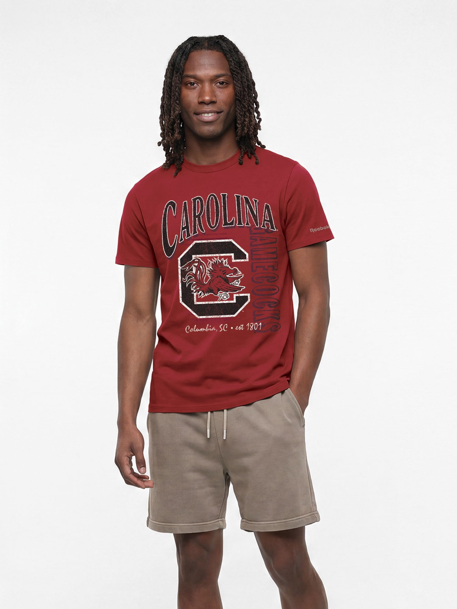 South Carolina Gamecocks Reebok Mens Crew Neck Short Sleeve T-Shirt